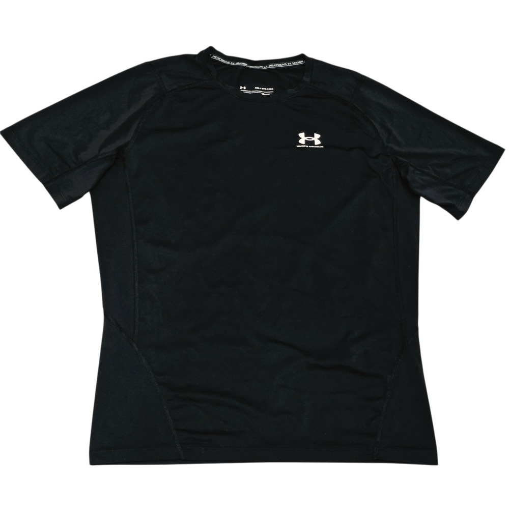 Under Armour HeatGear Compression Shirt Men's XXL Black Short Sleeve Athletic